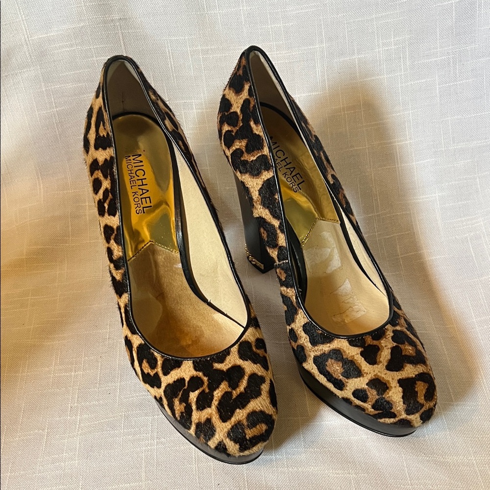 Michael Kors Leopard Print Heels